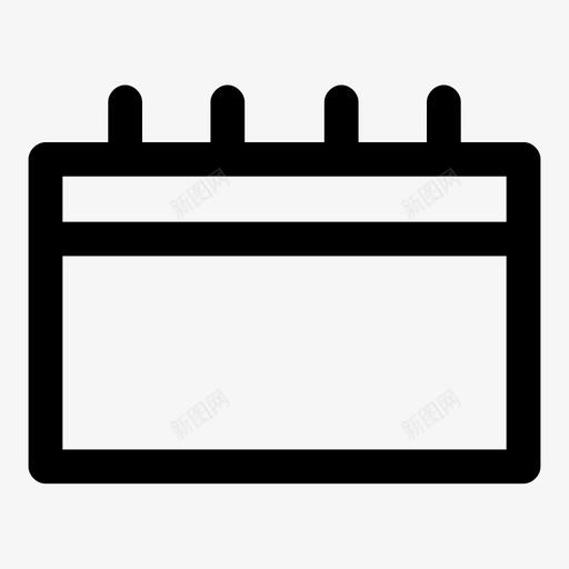 日历日期计划图标svg_新图网 https://ixintu.com 办公室繁重 日历 日期 日程安排 计划