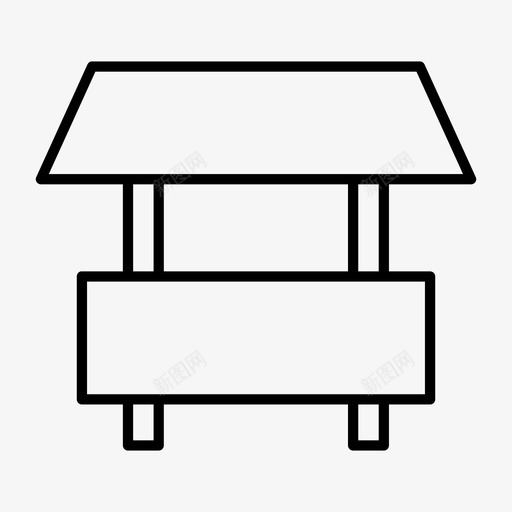 摊位售货亭商店图标svg_新图网 https://ixintu.com 售货亭 商店 摊位 街道 购物