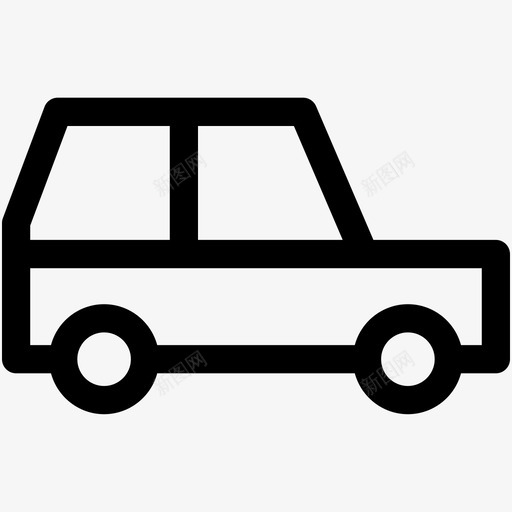 汽车掀背车豪华车图标svg_新图网 https://ixintu.com 交通可爱的图标 掀背车 汽车 豪华车 轿车