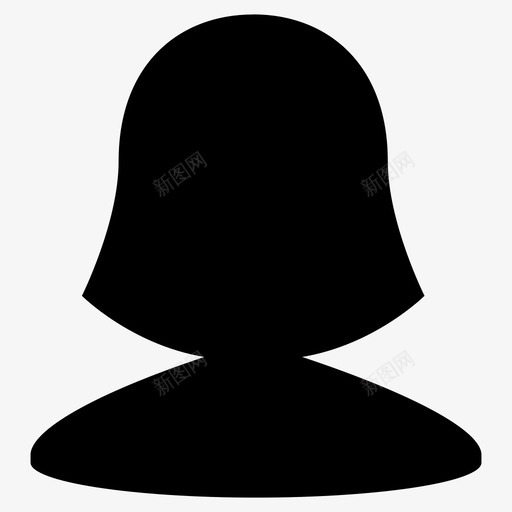 用户账号头像图标svg_新图网 https://ixintu.com 个人资料照片 大 头像 女用户 用户 账号