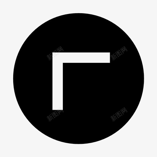 左上方向导航图标svg_新图网 https://ixintu.com 导航 左上 左上角 方向