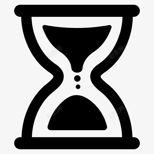 小时玻璃装载时间图标svg_新图网 https://ixintu.com 商业终极 小时玻璃 时间 等待 装载