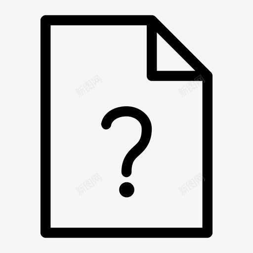 文件未知文件归档表格图标svg_新图网 https://ixintu.com 归档表格 文书工作 文件 文件未知 纸质文件 页面文件