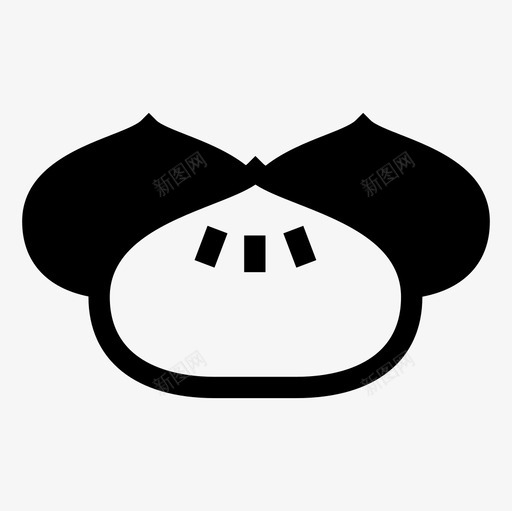 蒸饺子中餐馄饨图标svg_新图网 https://ixintu.com 中餐 蒸饺子 食物和厨房填充图标集 馄饨