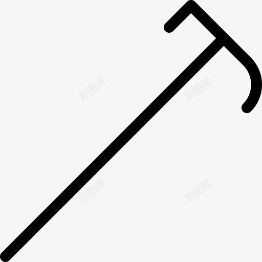 手杖旧款复古款图标svg_新图网 https://ixintu.com 复古款 复古风 手杖 散步 旧款 时髦路线图标