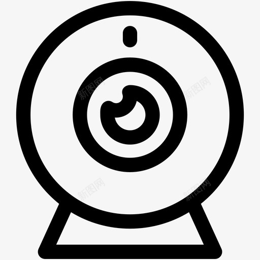 网络摄像头电脑摄像头视频聊天图标svg_新图网 https://ixintu.com 电子图标集 电脑摄像头 网络摄像头 视频会议 视频聊天