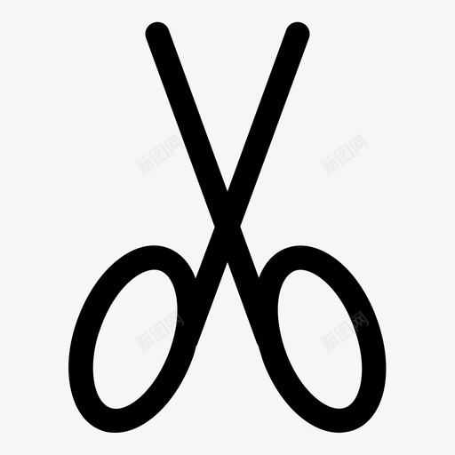 剪刀剪发廊图标svg_新图网 https://ixintu.com wsd线混合 剪 剪刀 发廊 工具