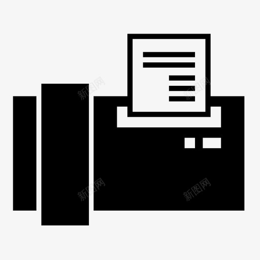 传真机商务传真图标svg_新图网 https://ixintu.com 传真 传真机 传输 办公室 商务 电信