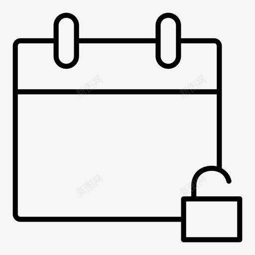 解锁日程表震颤潮汐图标svg_新图网 https://ixintu.com 事件 任务提醒 任务规划器 无保护 标记的事件 标记的日程表 波峰 潮汐 爆发 解锁日程表 跳动 震颤