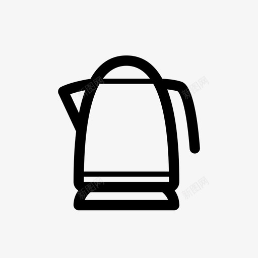电水壶电热壶茶壶图标svg_新图网 https://ixintu.com 午餐 厨房 家 烧瓶 热盒 电子产品轮廓完美像素64x64像素 电水壶 电热壶 茶壶