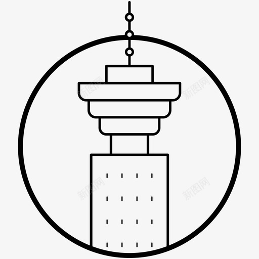 海港中心不列颠哥伦比亚省加拿大图标svg_新图网 https://ixintu.com 不列颠哥伦比亚省 世界顶级城市线图标 加拿大 海港中心 温哥华市中心