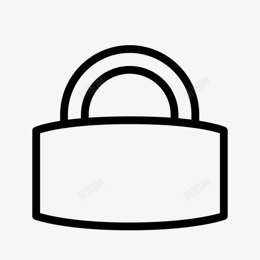 矩形锁锁定挂锁图标svg_新图网 https://ixintu.com 安全 密码 挂锁 矩形锁 锁 锁定