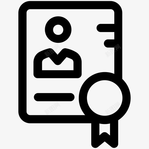 证书资格通行证图标svg_新图网 https://ixintu.com 人力资源可爱的图标 号码 学位 执照 文凭 标志 等级 证书 资格 通行证