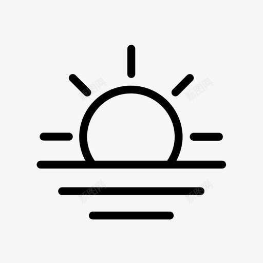 黎明晴朗的天气图标svg_新图网 https://ixintu.com 晴朗的天气 黎明