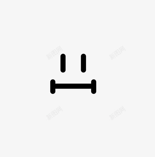 不确定表情脸图标svg_新图网 https://ixintu.com 不确定 无语 脸 表情 被动 面部表情