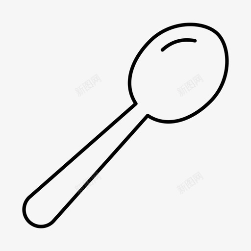 勺子餐具吃图标svg_新图网 https://ixintu.com 勺子 吃 家用 汤 餐具 饭