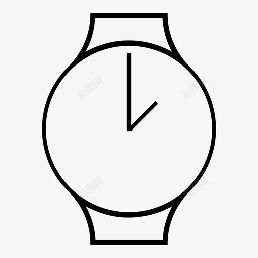 手表模拟设备图标svg_新图网 https://ixintu.com 手表 技术 时间 模拟 腕表时间模拟 设备