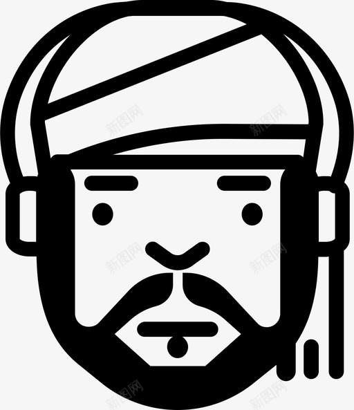 苏丹本说卡布斯阿拉伯人阿曼人图标svg_新图网 https://ixintu.com 苏丹本说卡布斯 阿拉伯人 阿拉伯人头像 阿曼人