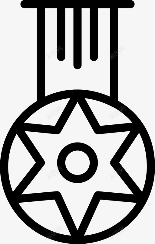 奖章成就教育图标svg_新图网 https://ixintu.com 奖章 学习 成就 教育 知识 砸图标教育大纲
