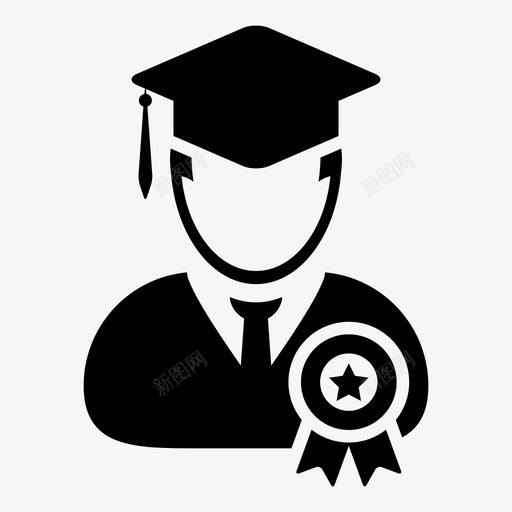 学生徽章学院图标svg_新图网 https://ixintu.com 会议 大学 学位 学生 学生图标学术 学院 徽章 教育 毕业