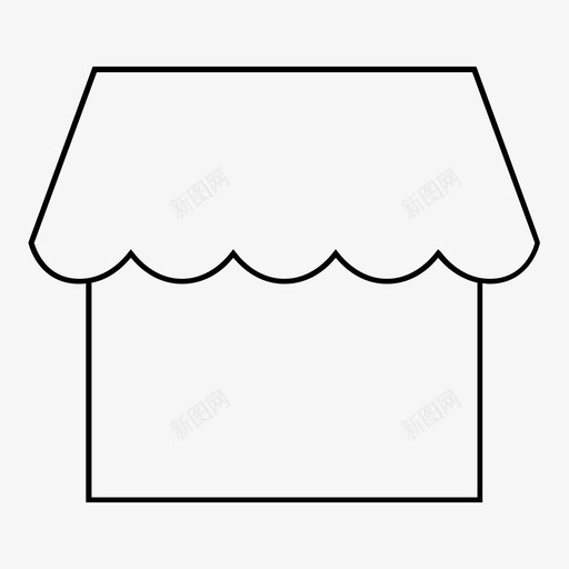 商店门面购物图标svg_新图网 https://ixintu.com 商店 街角商店 购物 门面