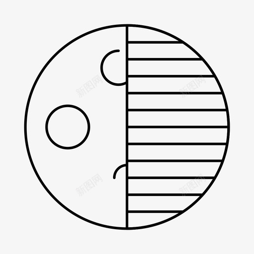 月球天文学星系图标svg_新图网 https://ixintu.com 地球 天文学 太空 星系 月球 行星