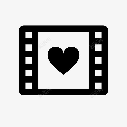 电影浪漫剪辑心图标svg_新图网 https://ixintu.com 剪辑 心 电影 电影浪漫 视频