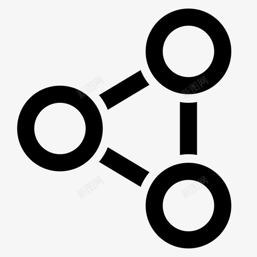 共享媒体多个图标svg_新图网 https://ixintu.com 共享 多个 媒体 社交 通用字形