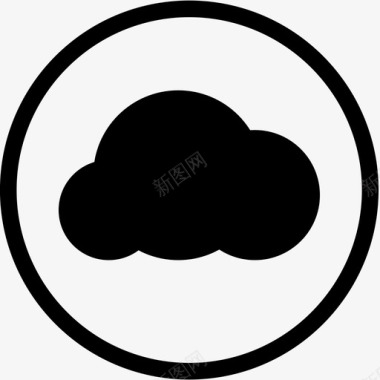 云按钮云服务icloud图标图标