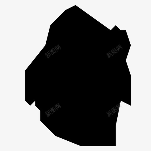 斯威士兰非洲国家图标svg_新图网 https://ixintu.com 世界地图字形 国家 地图 斯威士兰 非洲