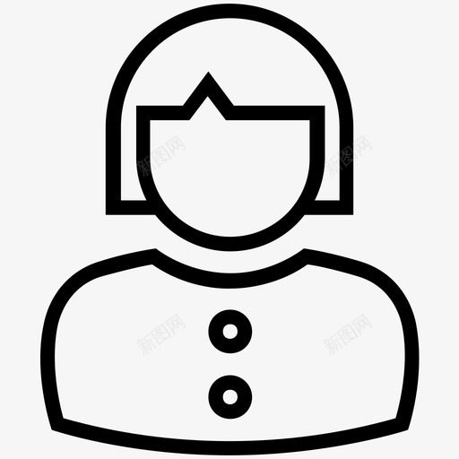 女老板女经理图标svg_新图网 https://ixintu.com 女 女经理 老板 老板娘 职业线图标