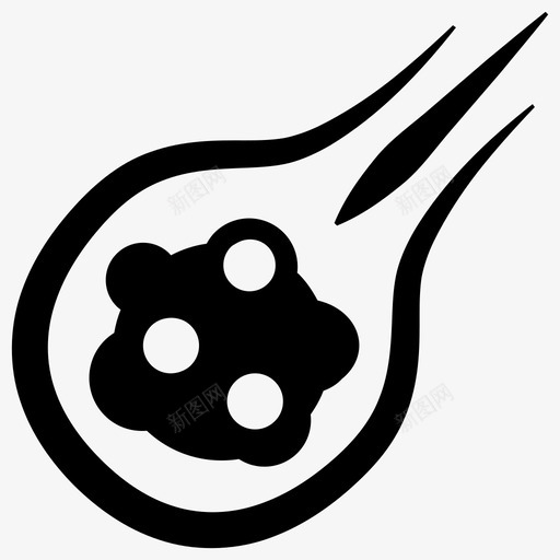流星世界末日彗星图标svg_新图网 https://ixintu.com 世界末日 天气和灾难雕文 彗星 打击 流星 火球