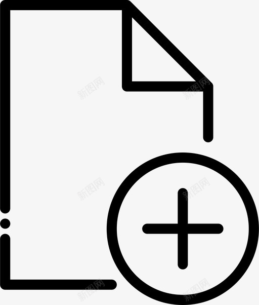 添加文件共享类型图标svg_新图网 https://ixintu.com 共享 共享文件大纲集合 添加文件 类型