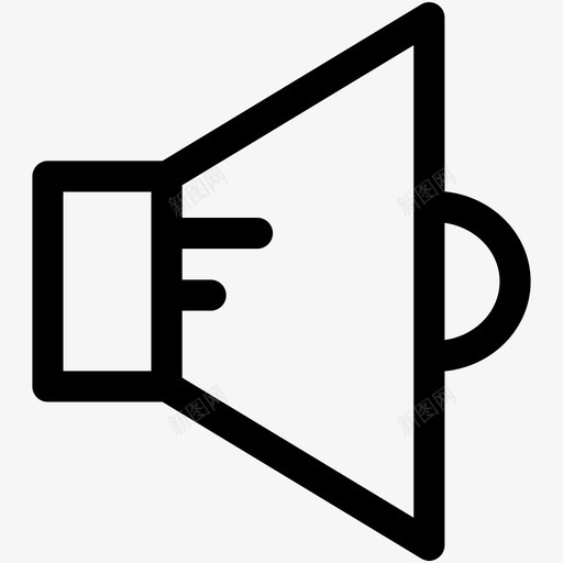扬声器音量声音输出图标svg_新图网 https://ixintu.com led 互联网可爱的图标 声音 扬声器 扬声器音量 控制 调节 输出