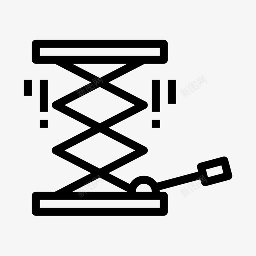 千斤顶汽车修理图标svg_新图网 https://ixintu.com 修理 千斤顶 汽车 汽车服务