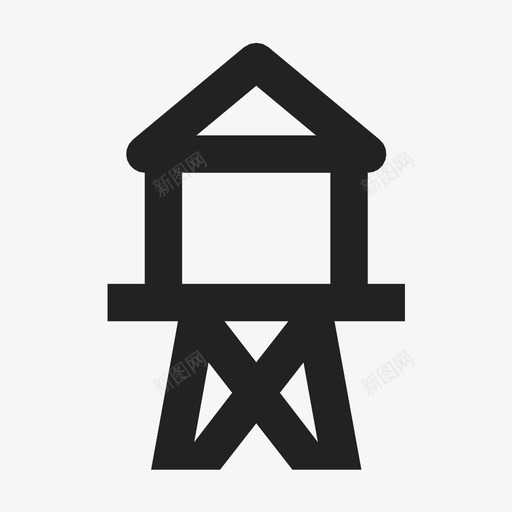 水塔仓库水库图标svg_新图网 https://ixintu.com 仓库 手绘水塔 水塔 水库