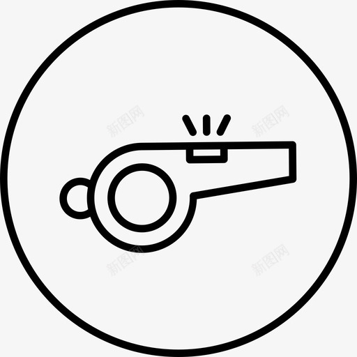 吹哨子吹口哨健身图标svg_新图网 https://ixintu.com 体育 健身 吹口哨 吹哨子 比赛 犯规 裁判 里约奥运会圆形路线
