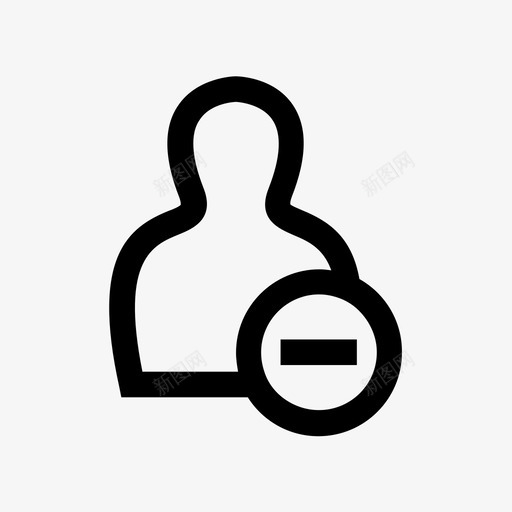 删除用户帐户成员图标svg_新图网 https://ixintu.com 个人 删除用户 帐户 成员 电子商务buddypress