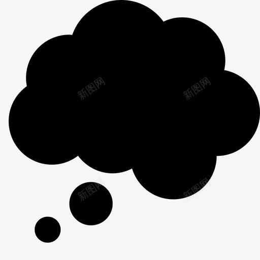 思考泡泡云图标svg_新图网 https://ixintu.com 云 宇宙铭文 思想 思考 梦 泡泡