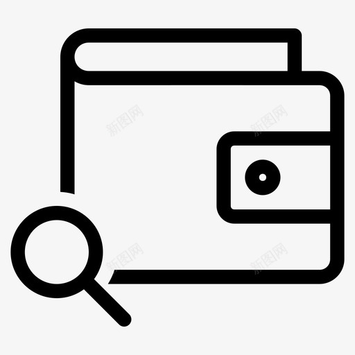 钱包查找悸动储蓄图标svg_新图网 https://ixintu.com 互联网 储蓄 悸动 振荡 放大镜 无线 时尚 爆发 账单 钱包查找