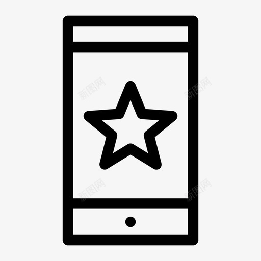 智能手机收藏夹手机设备图标svg_新图网 https://ixintu.com iphone 屏幕通知 手机 智能手机收藏夹 设备