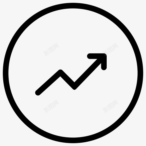 金融上涨图表市场图标svg_新图网 https://ixintu.com 图表 市场 手工艺图标业务集 统计 金融上涨