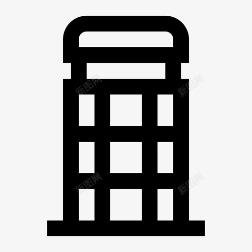 电话亭伦敦红色电话亭图标svg_新图网 https://ixintu.com 伦敦 伦敦城 电话亭 红色电话亭
