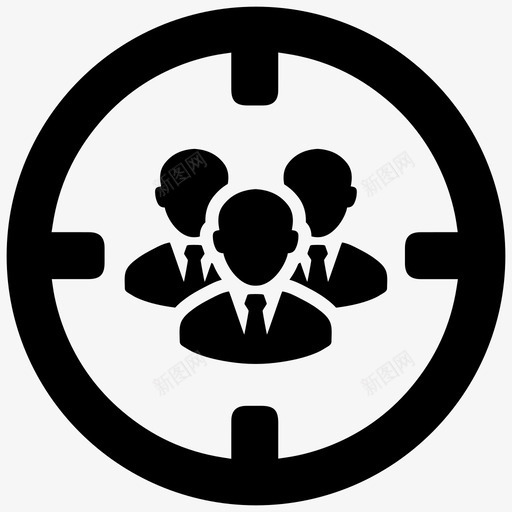 目标群体企业商人图标svg_新图网 https://ixintu.com 企业 商业偶像 商人 市场营销 目标群体