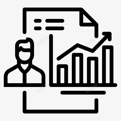 员工报告成长信息图表图标svg_新图网 https://ixintu.com 业务线 信息图表 员工报告 成长 绩效 自我