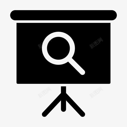 寻板大屏幕投影屏图标svg_新图网 https://ixintu.com 大屏幕 寻板 投影屏 立屏 视频投影