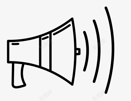 扩音器大声喊叫图标svg_新图网 https://ixintu.com 喊叫 声音 大声 扩音器 扬声器