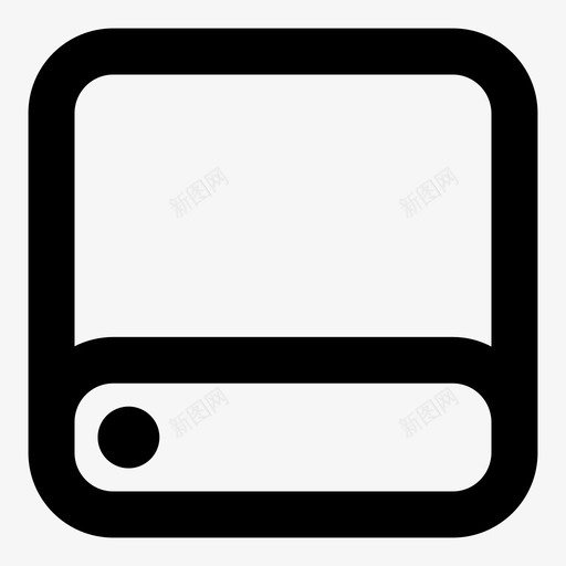 硬盘驱动器存储器图标svg_新图网 https://ixintu.com 保险库 存储器 文件文件粗体轮廓 硬盘 驱动器
