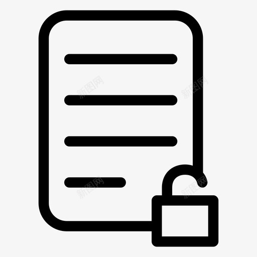 文档解锁取消隐藏删除图标svg_新图网 https://ixintu.com pin 书写 删除 取消隐藏 密码 打开挂锁 文书工作 文档解锁 活页 纸张 记事本 阻止