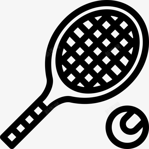 网球器材健身房图标svg_新图网 https://ixintu.com 健身房 器材 网球 训练 运动 运动器材概述